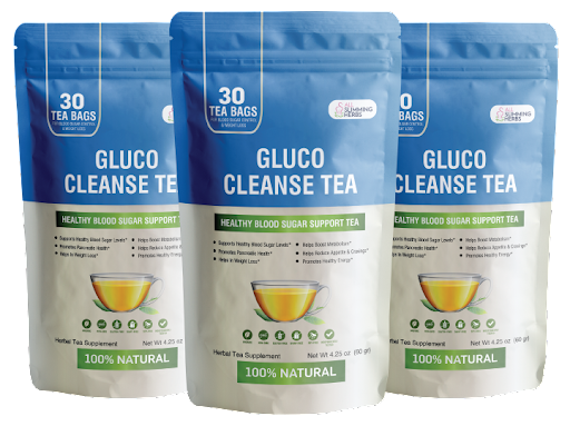 Gluco Cleanse Tea supplement bottle